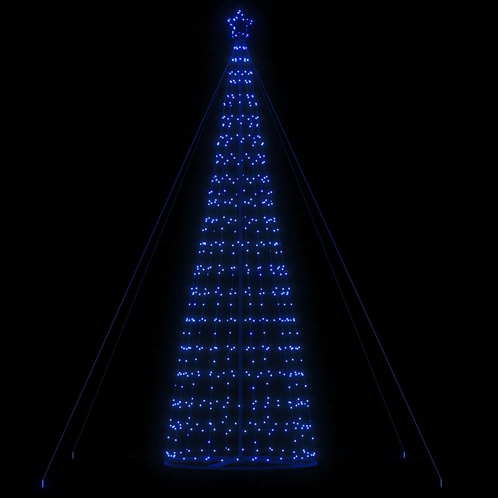 vidaXL Árbol de Navidad cono de luz 1534 LEDs azul 503 cm