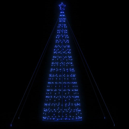 vidaXL Árbol de Navidad cono de luz 1534 LEDs azul 503 cm