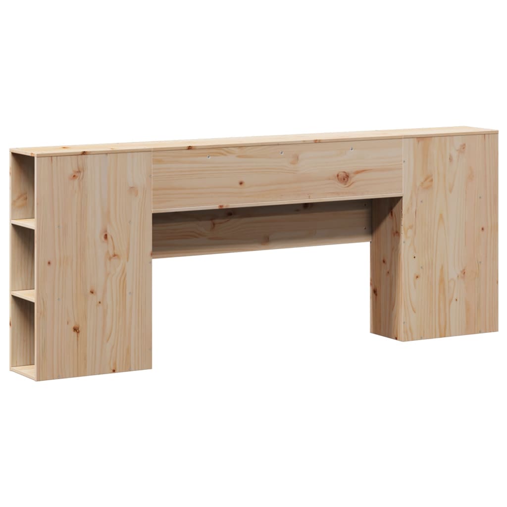 vidaXL Cabecero de cama con almacenaje madera maciza de pino 200 cm