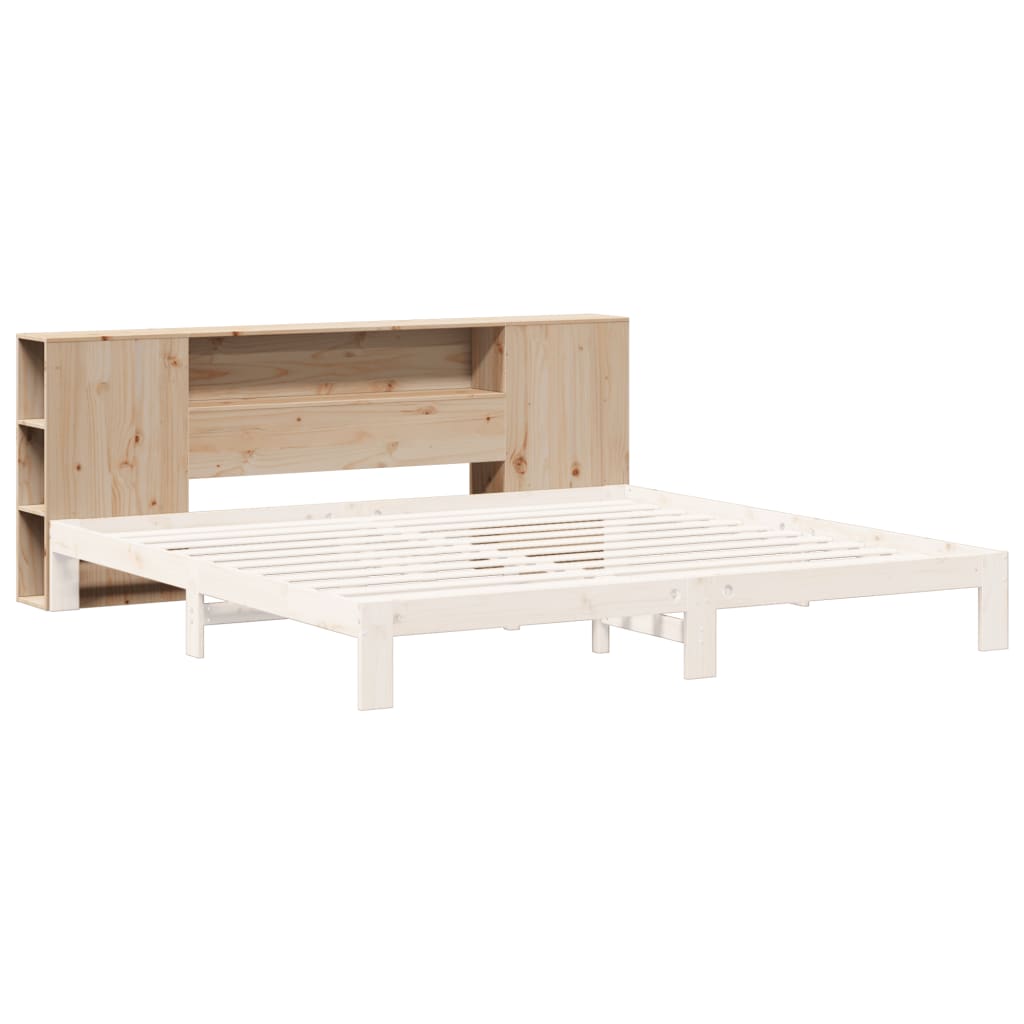 vidaXL Cabecero de cama con almacenaje madera maciza de pino 200 cm