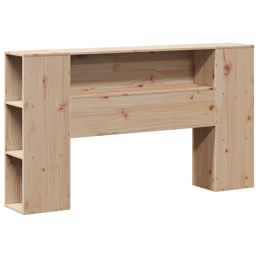 vidaXL Cabecero de cama con almacenaje madera maciza de pino 160 cm