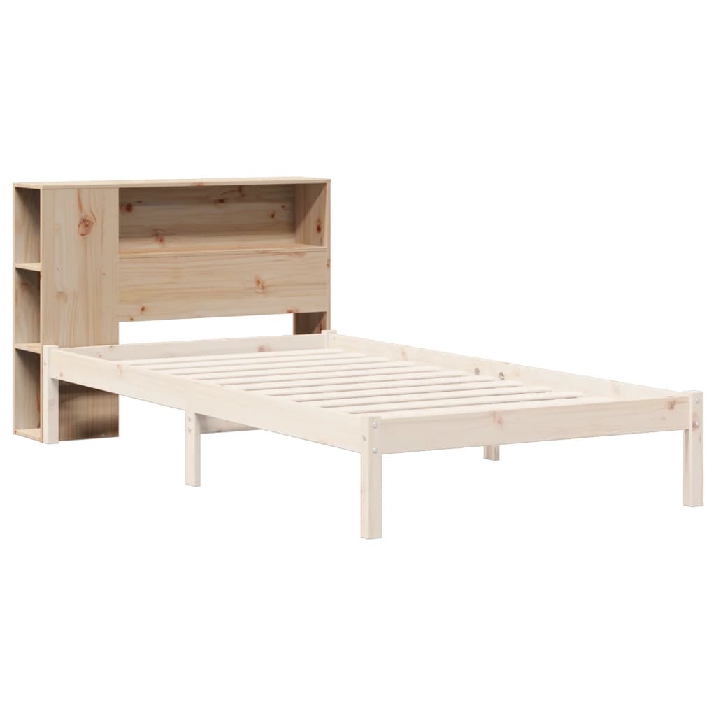 vidaXL Cabecero de cama con almacenaje madera maciza de pino 100 cm