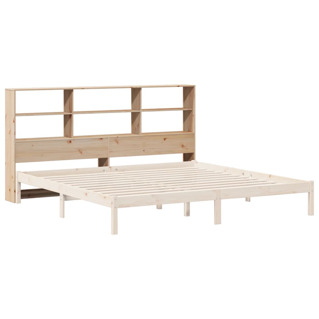 vidaXL Cabecero de cama con almacenaje madera maciza de pino 200 cm