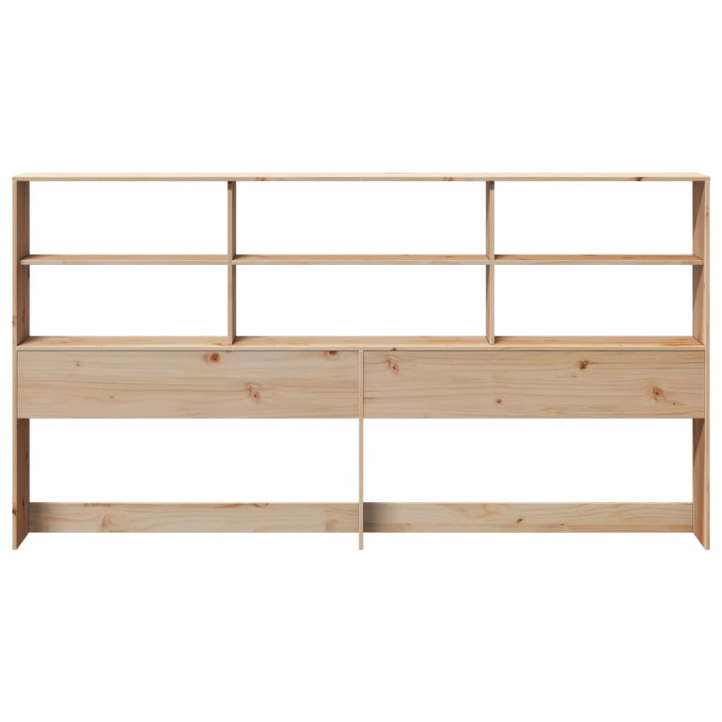 vidaXL Cabecero de cama con almacenaje madera maciza de pino 180 cm