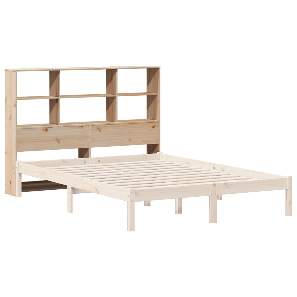 vidaXL Cabecero de cama con almacenaje madera maciza de pino 160 cm