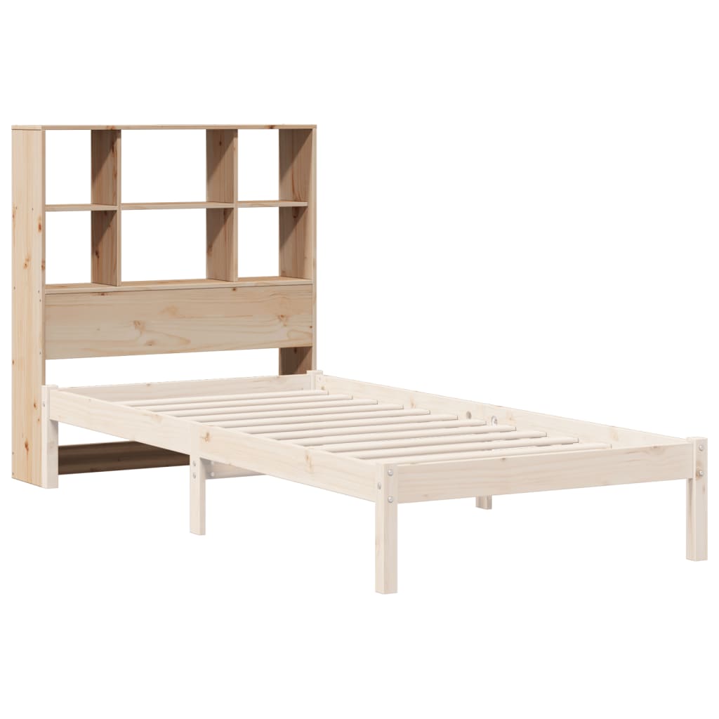 vidaXL Cabecero de cama con almacenaje madera maciza de pino 100 cm