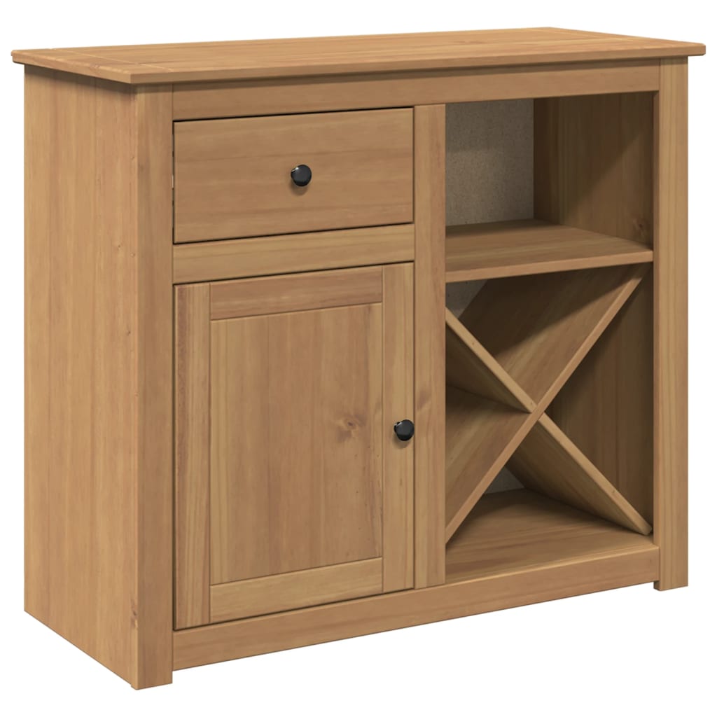 vidaXL Aparador con cajón Panama madera maciza pino 93x40x80 cm