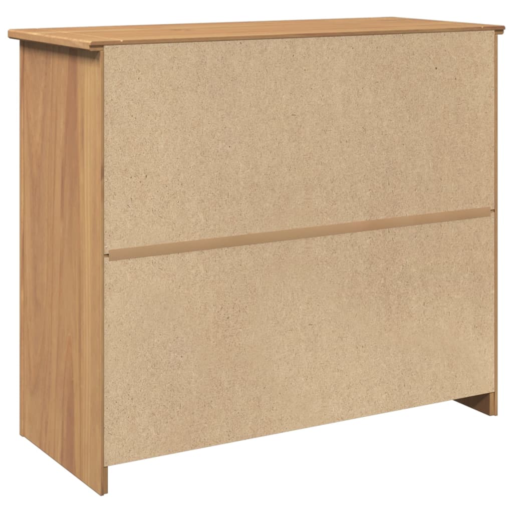 vidaXL Aparador con cajón Panama madera maciza pino 93x40x80 cm