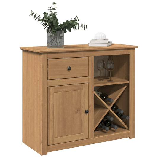 vidaXL Aparador con cajón Panama madera maciza pino 93x40x80 cm