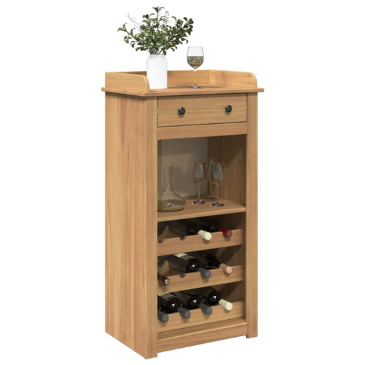 vidaXL Mueble botellero Panama madera maciza de pino 57x40x111,5 cm