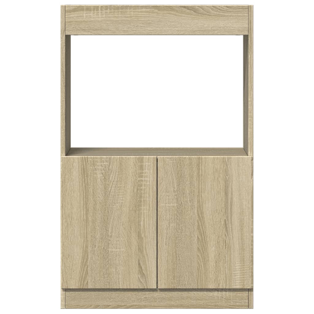 vidaXL Aparador alto madera ingeniería roble Sonoma 63x33x100 cm