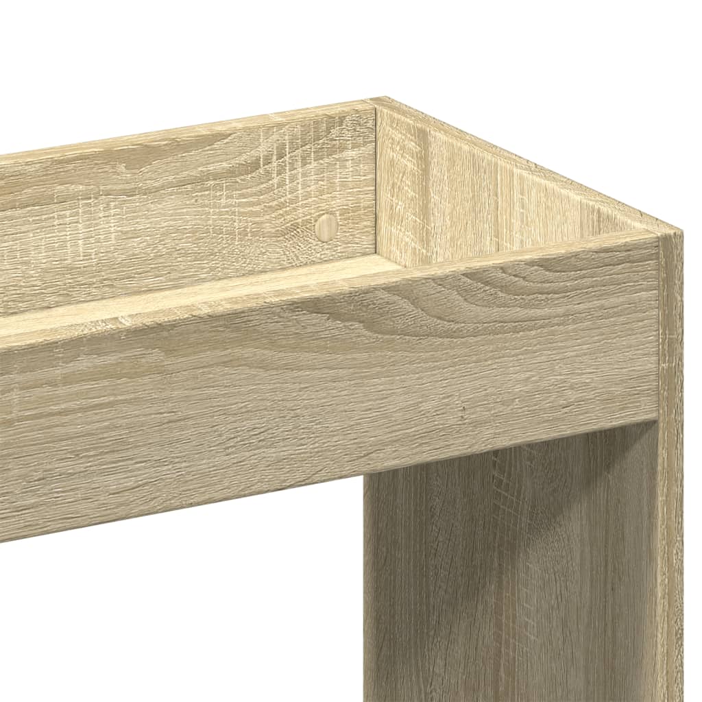 vidaXL Aparador alto madera ingeniería roble Sonoma 63x33x100 cm