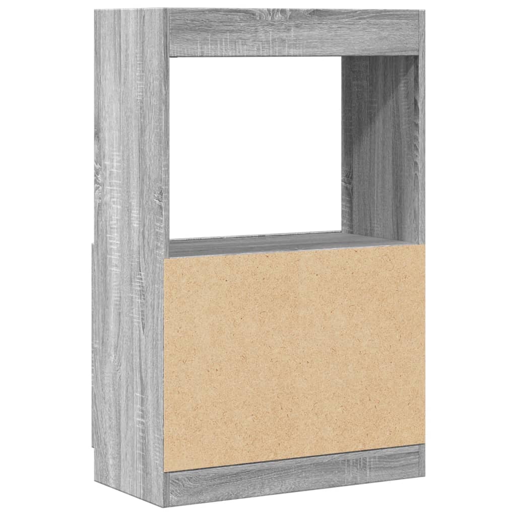 vidaXL Aparador de madera de ingeniería gris Sonoma 63x33x100 cm