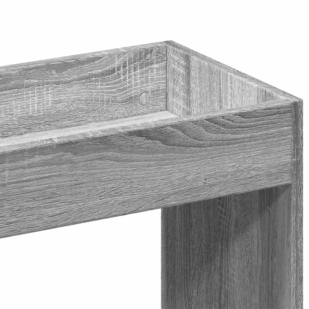 vidaXL Aparador de madera de ingeniería gris Sonoma 63x33x100 cm