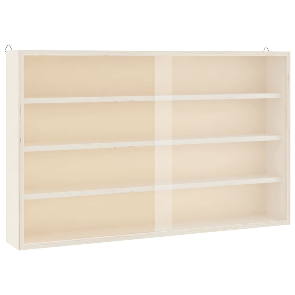 vidaXL Vitrina de pared con puertas 60x8,5x37 cm