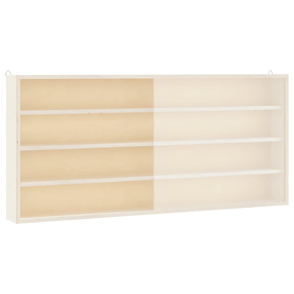 vidaXL Vitrina de pared con puertas 80x8,5x37 cm