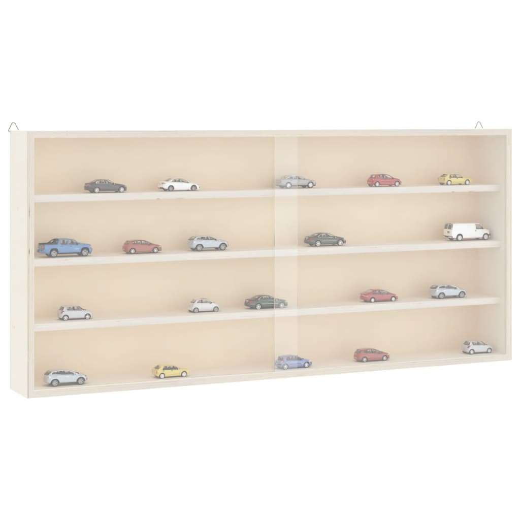 vidaXL Vitrina de pared con puertas 80x8,5x37 cm