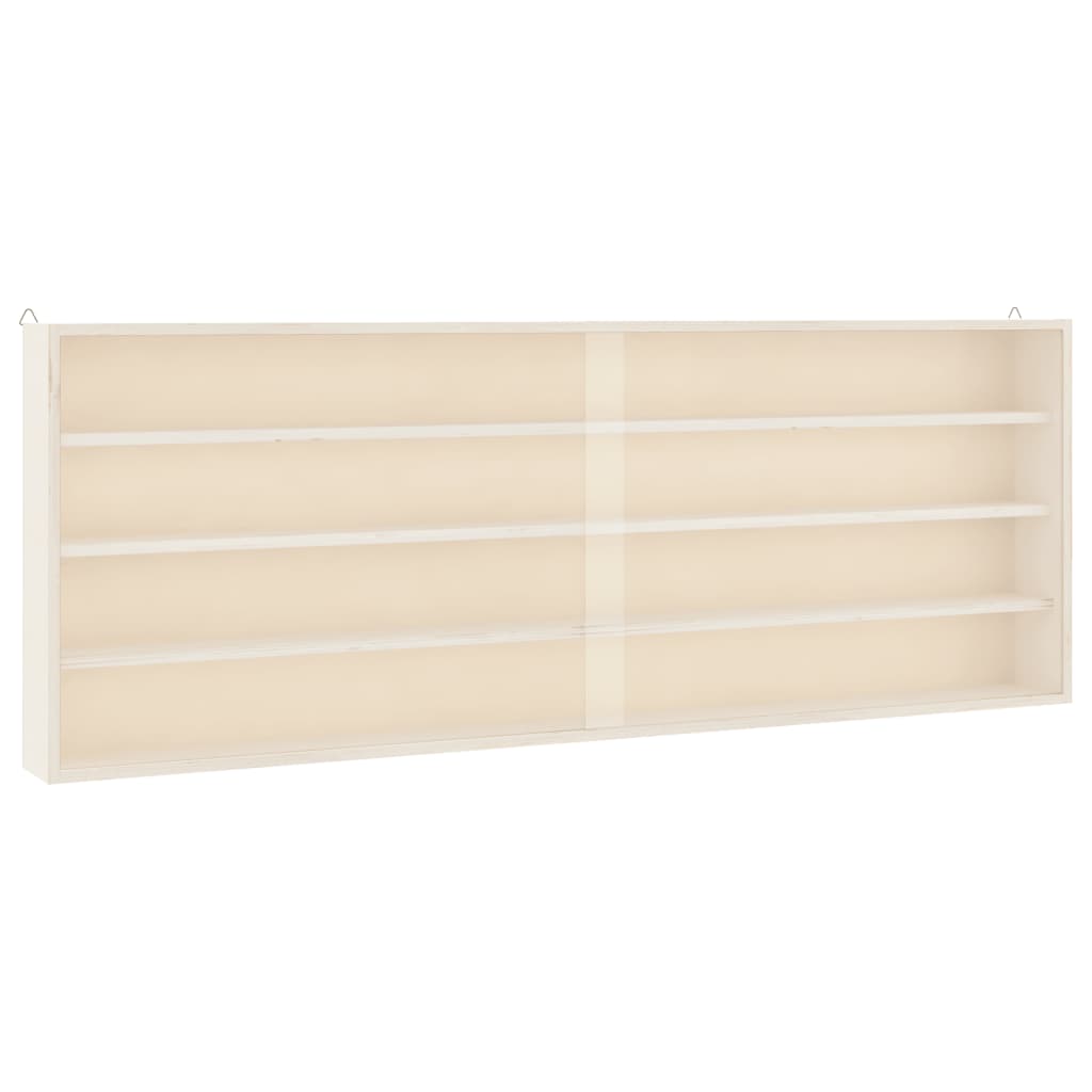 vidaXL Vitrina de pared con puertas 100x8,5x37 cm