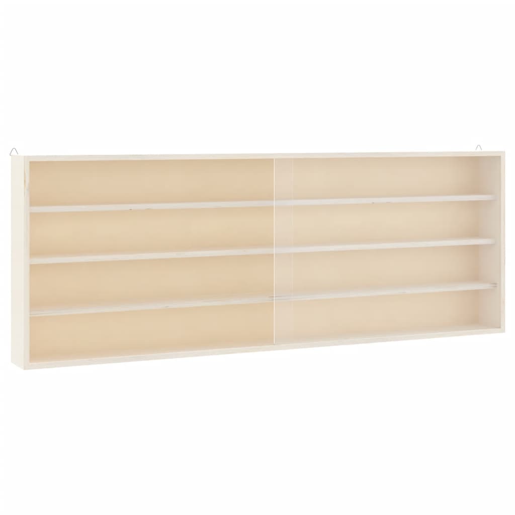 vidaXL Vitrina de pared con puertas 100x8,5x37 cm