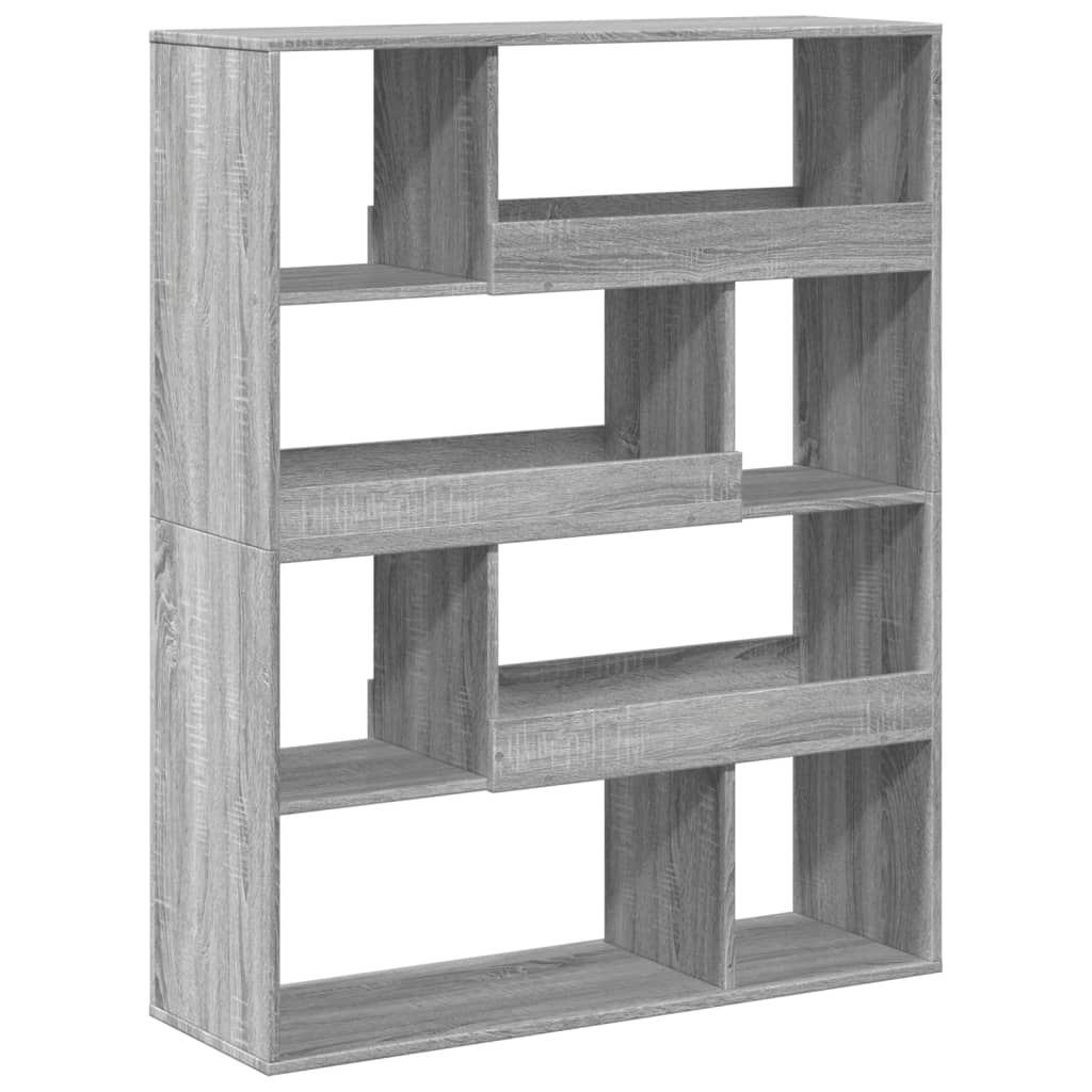 vidaXL Estantería de madera de ingeniería gris Sonoma 100x33x125,5 cm