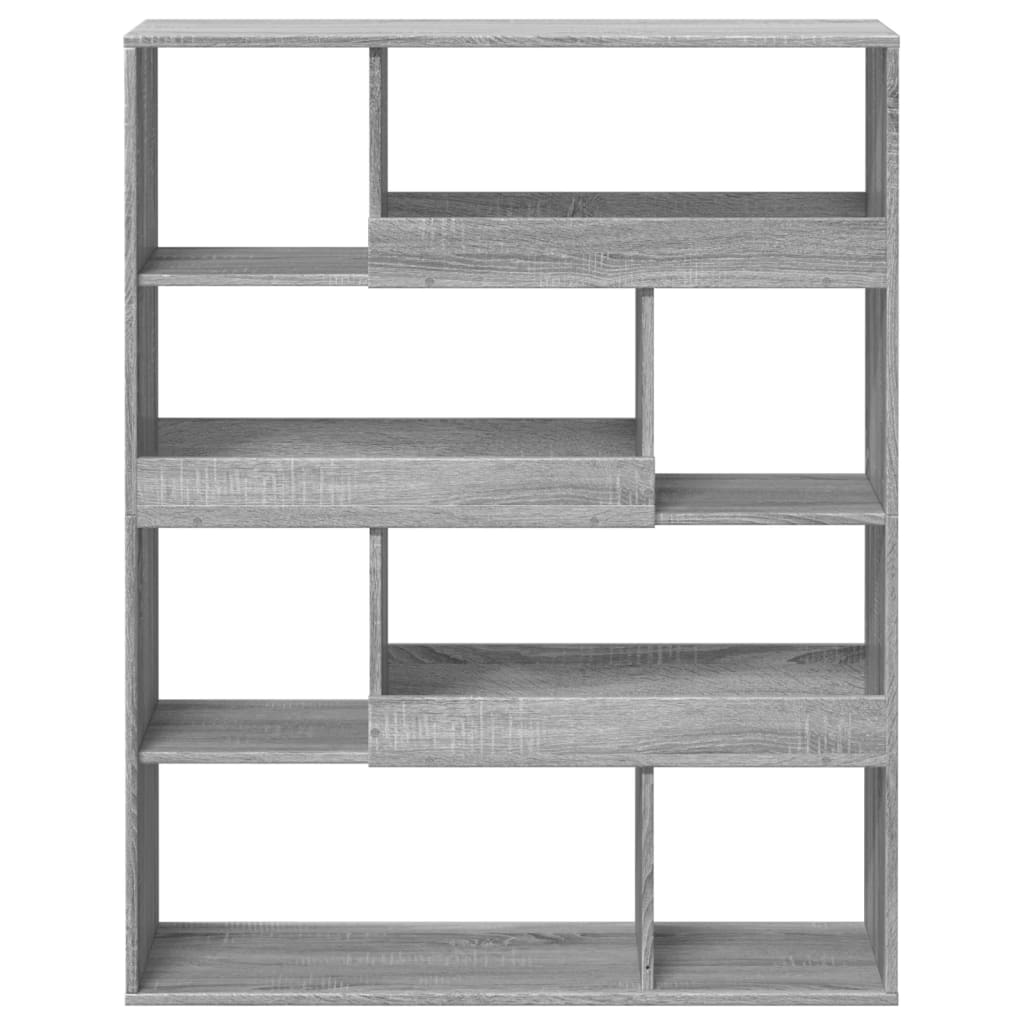 vidaXL Estantería de madera de ingeniería gris Sonoma 100x33x125,5 cm