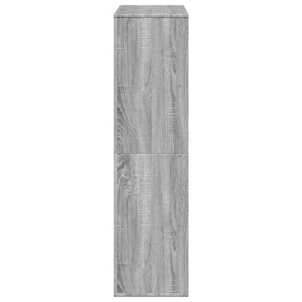 vidaXL Estantería de madera de ingeniería gris Sonoma 100x33x125,5 cm