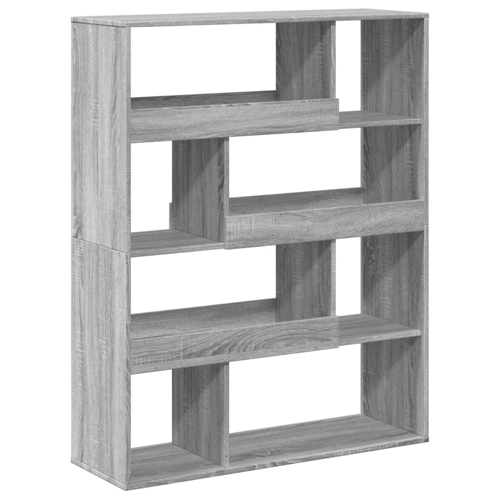 vidaXL Estantería de madera de ingeniería gris Sonoma 100x33x125,5 cm