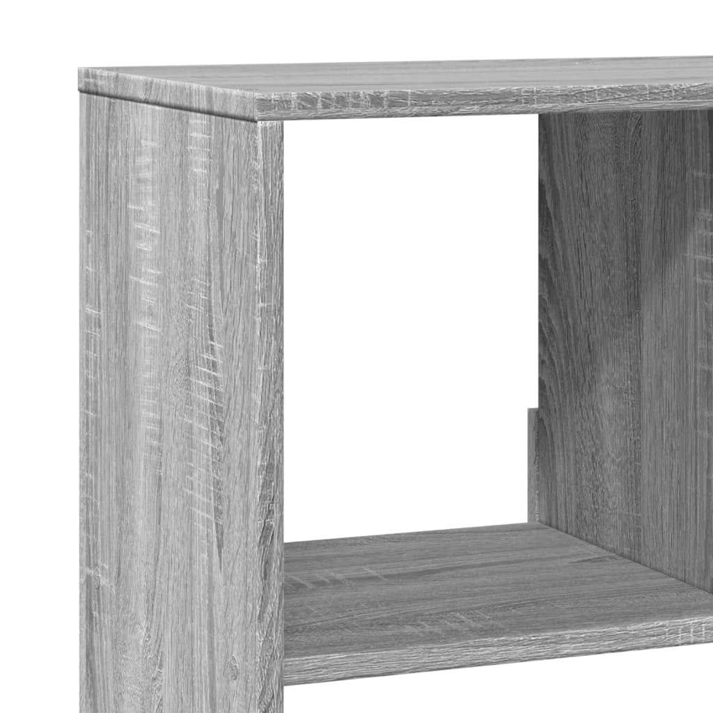 vidaXL Estantería de madera de ingeniería gris Sonoma 100x33x125,5 cm