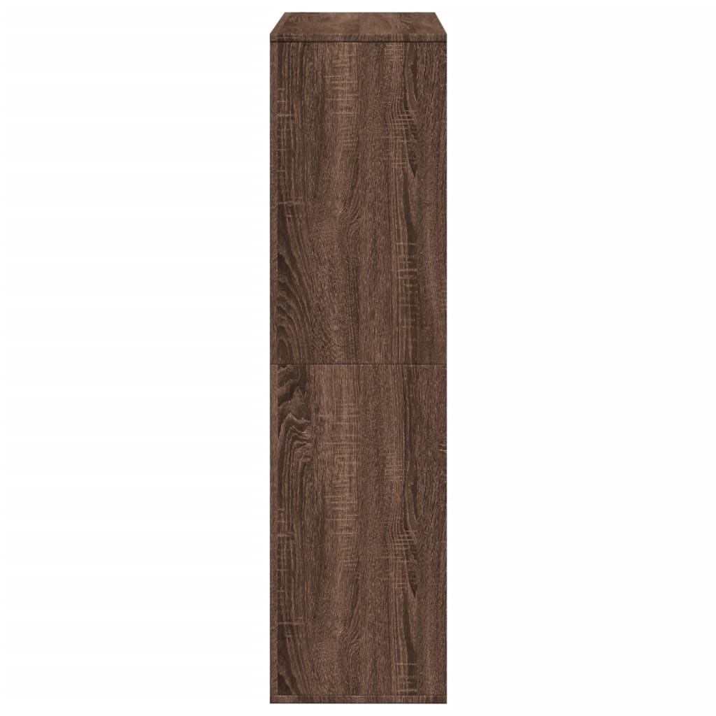 vidaXL Estantería de madera de ingeniería marrón roble 100x33x125,5 cm