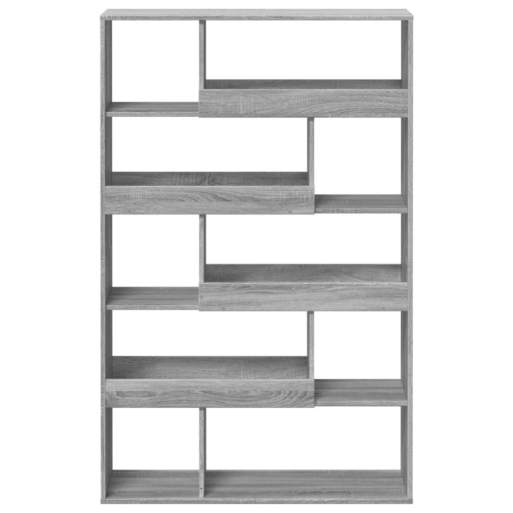 vidaXL Estantería de madera de ingeniería gris Sonoma 100x33x156,5 cm