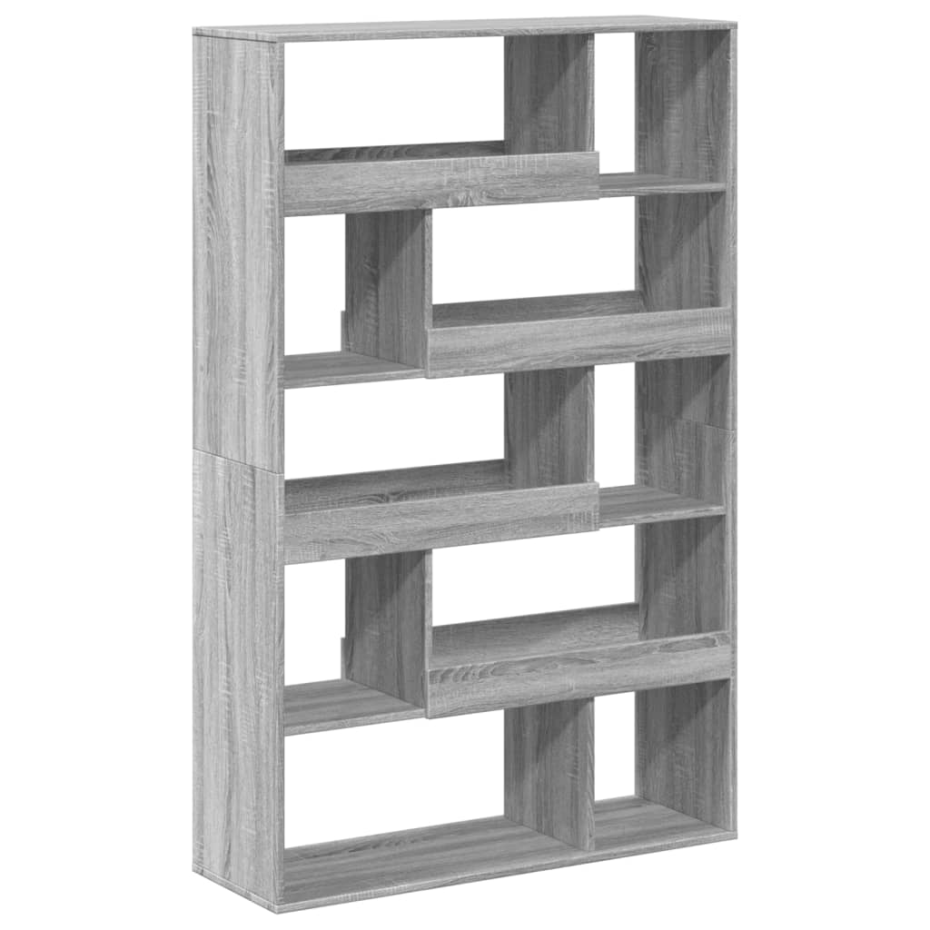 vidaXL Estantería de madera de ingeniería gris Sonoma 100x33x156,5 cm