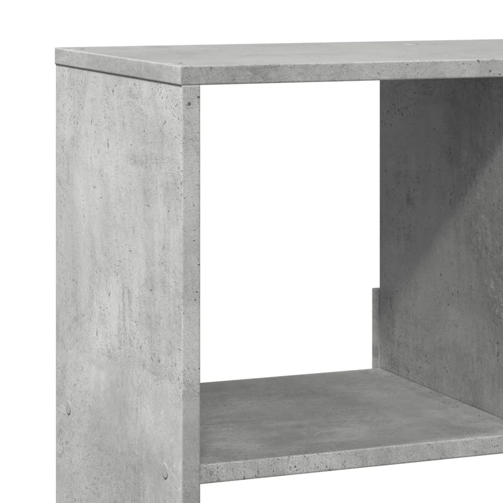 vidaXL Estantería madera de ingeniería gris hormigón 100x33x187,5 cm