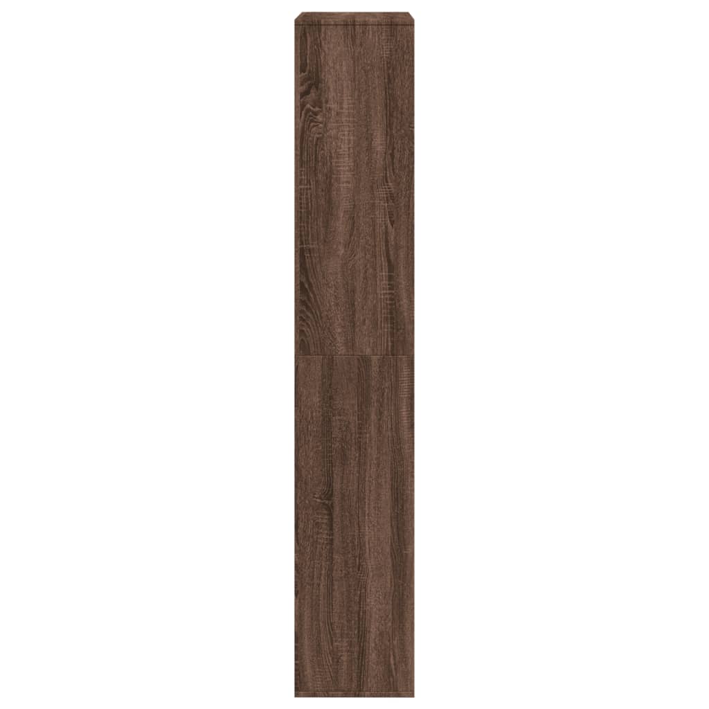 vidaXL Estantería de madera de ingeniería marrón roble 100x33x187,5 cm