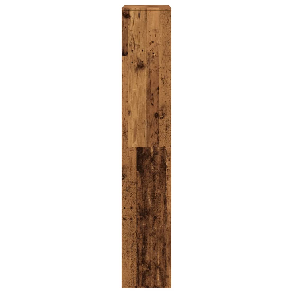 vidaXL Estantería de madera de ingeniería envejecida 100x33x187,5 cm