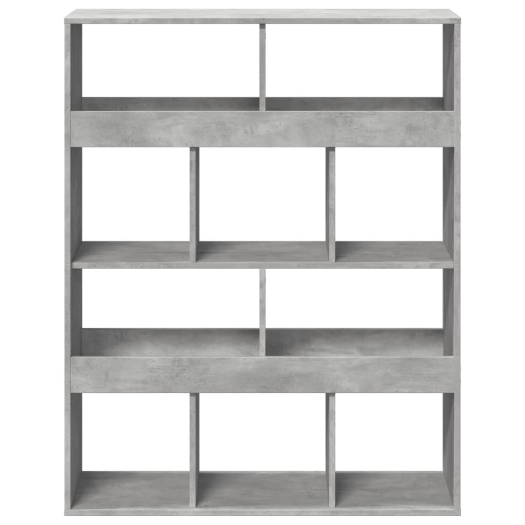 vidaXL Estantería madera de ingeniería gris hormigón 100x33x125,5 cm