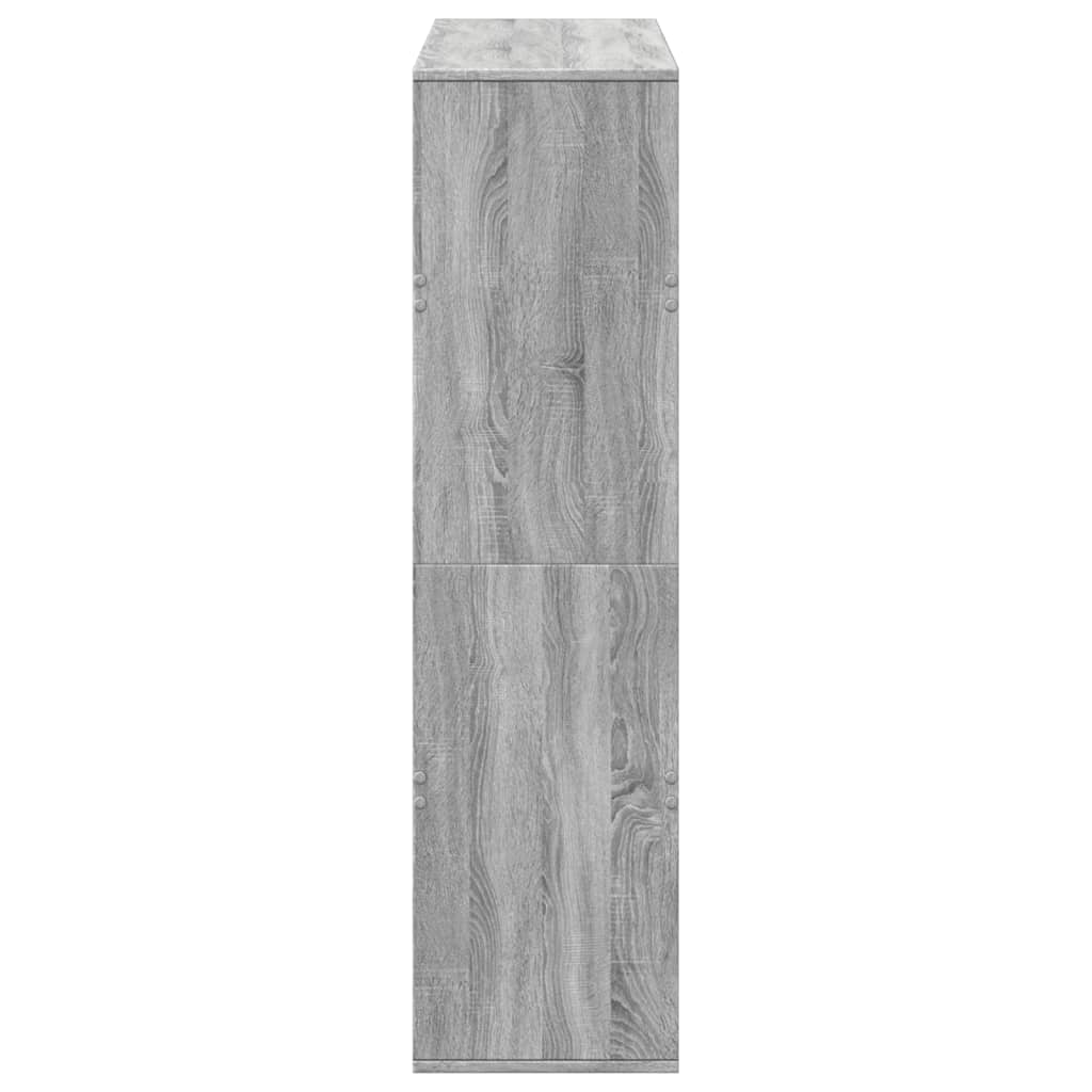 vidaXL Estantería de madera de ingeniería gris Sonoma 100x33x125,5 cm