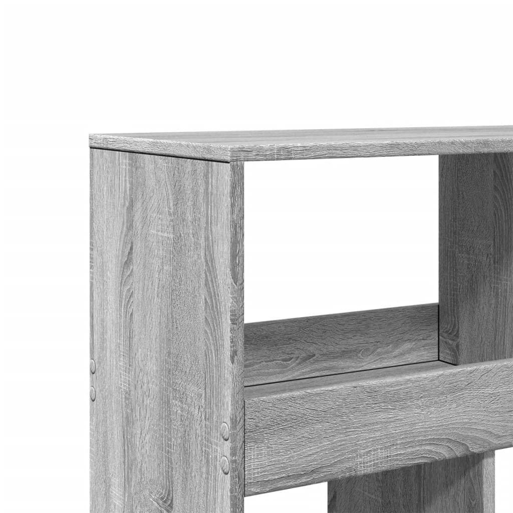 vidaXL Estantería de madera de ingeniería gris Sonoma 100x33x125,5 cm