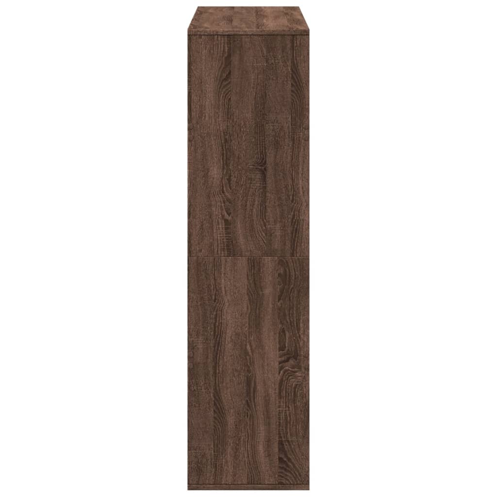 vidaXL Estantería de madera de ingeniería marrón roble 100x33x125,5 cm