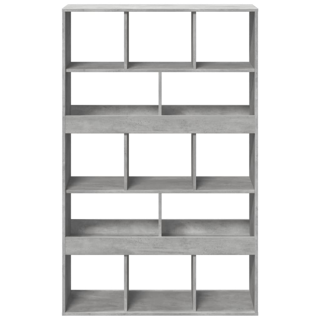 vidaXL Estantería de madera ingeniería gris hormigón 100x33x156,5 cm