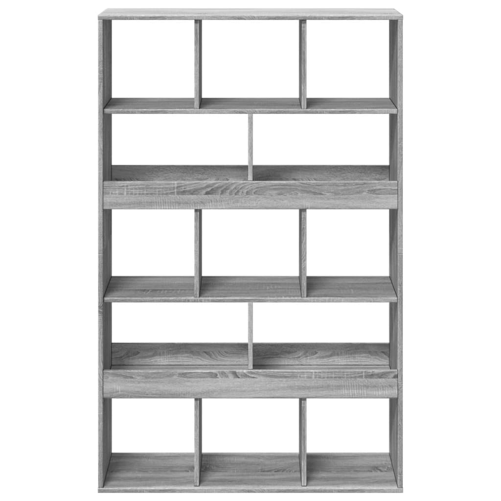 vidaXL Estantería de madera de ingeniería gris Sonoma 100x33x156,5 cm