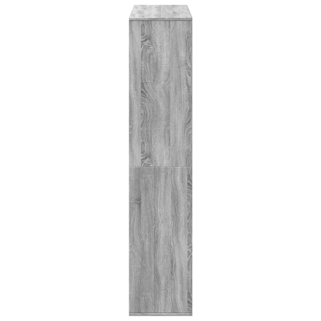 vidaXL Estantería de madera de ingeniería gris Sonoma 100x33x156,5 cm