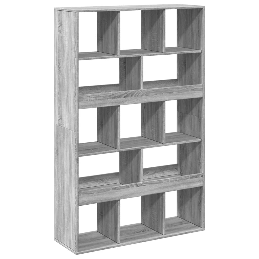 vidaXL Estantería de madera de ingeniería gris Sonoma 100x33x156,5 cm