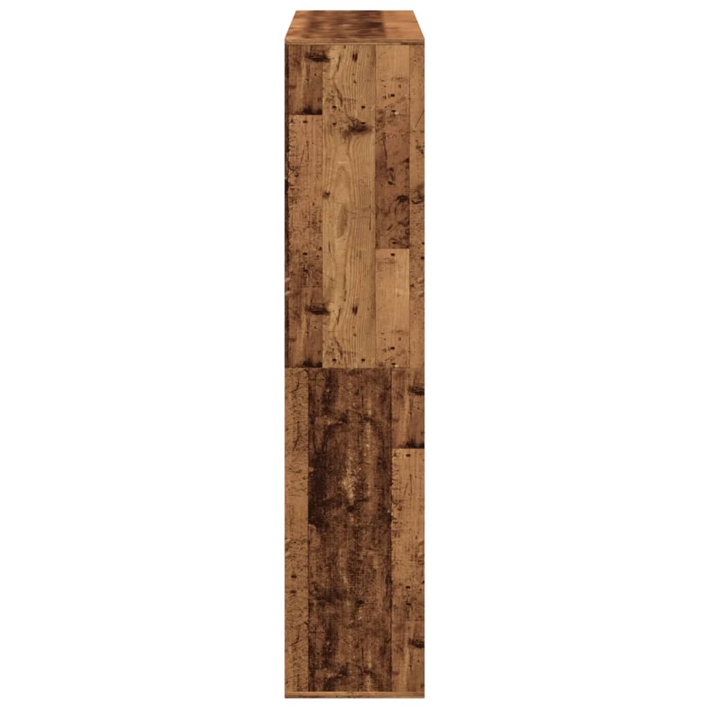 vidaXL Estantería de madera de ingeniería envejecida 100x33x156,5 cm