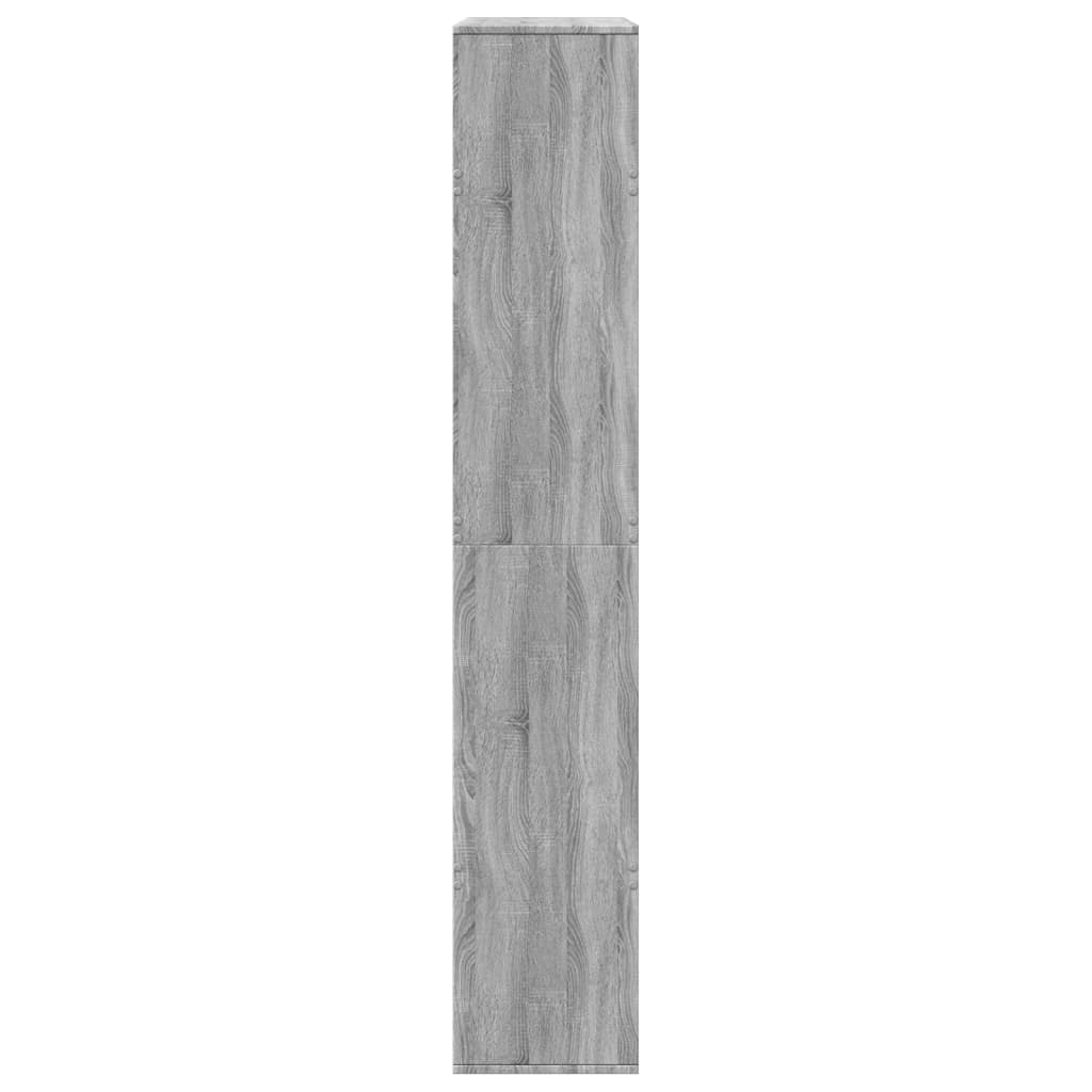 vidaXL Estantería madera de ingeniería gris Sonoma 100x33x187,5 cm