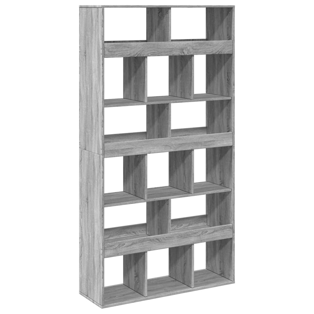 vidaXL Estantería madera de ingeniería gris Sonoma 100x33x187,5 cm