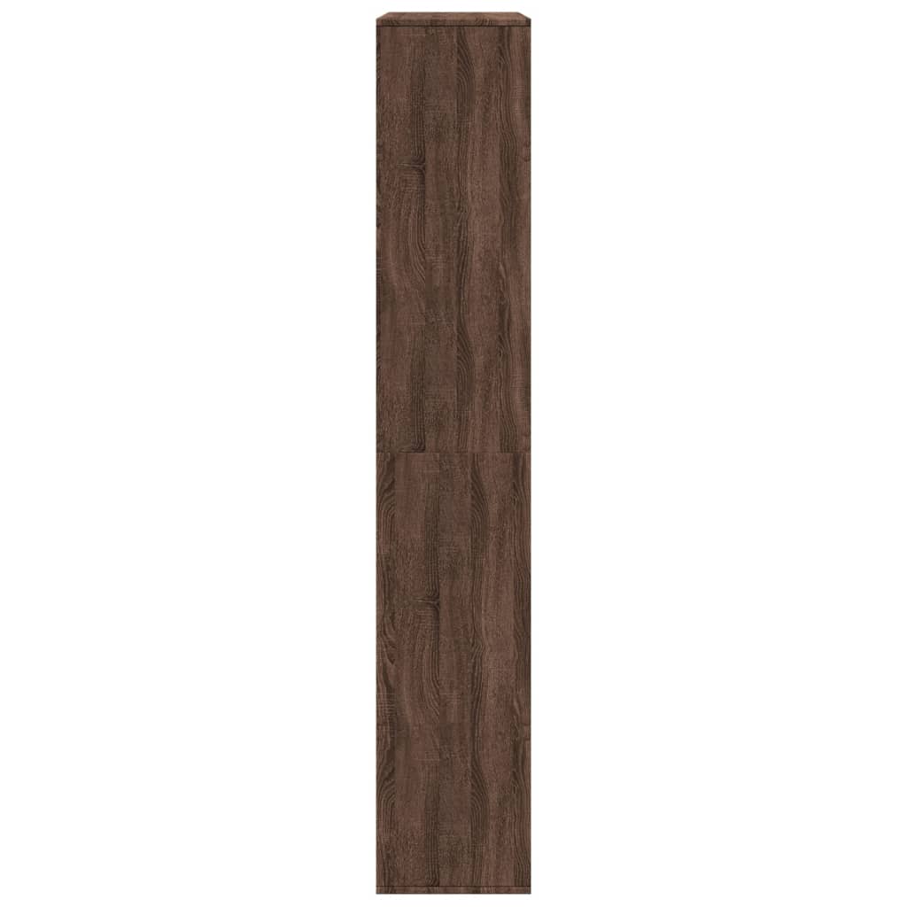 vidaXL Estantería de madera de ingeniería marrón roble 100x33x187,5 cm