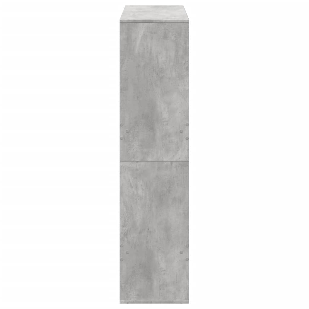 vidaXL Estantería de madera de ingeniería gris hormigón 100x33x135 cm