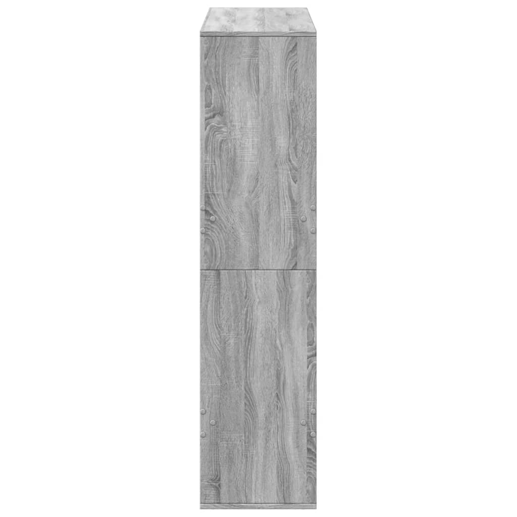 vidaXL Estantería de madera de ingeniería gris Sonoma 100x33x135 cm