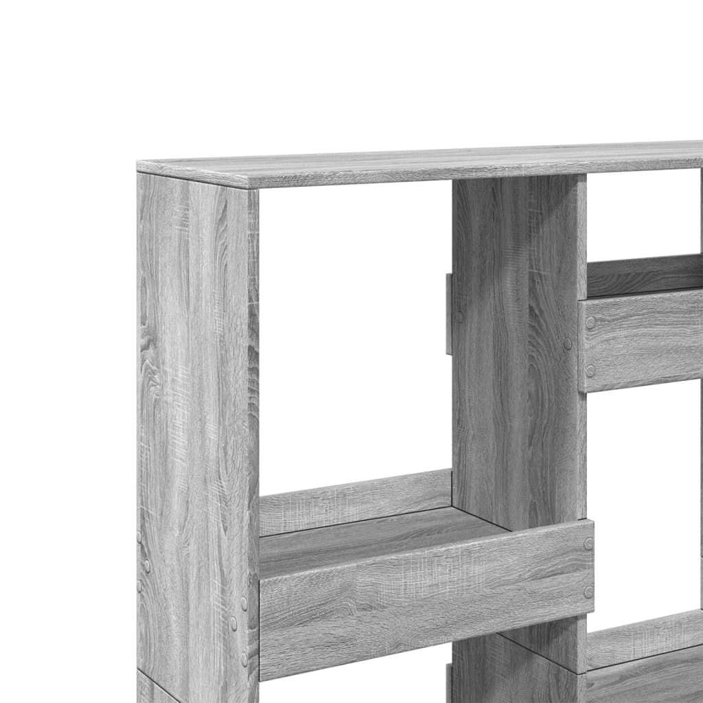 vidaXL Estantería de madera de ingeniería gris Sonoma 100x33x135 cm