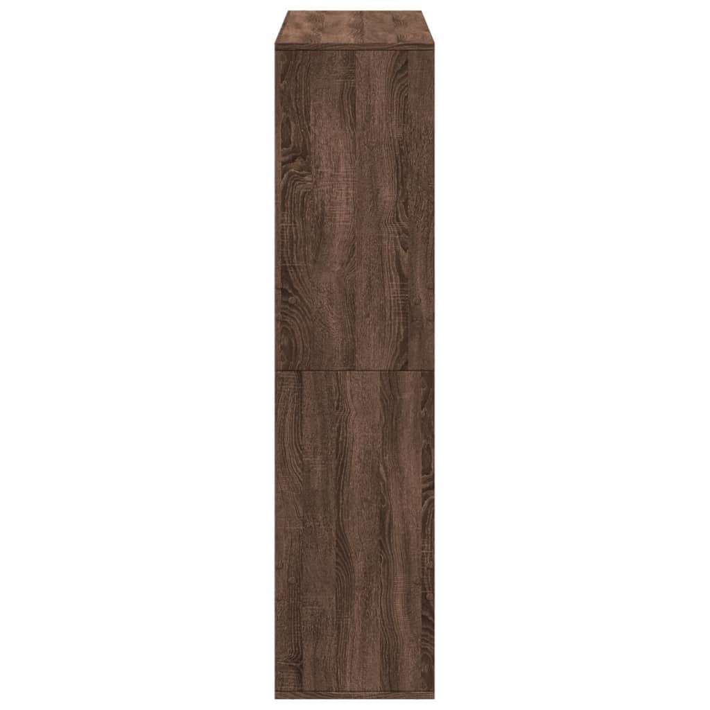 vidaXL Estantería de madera de ingeniería marrón roble 100x33x135 cm